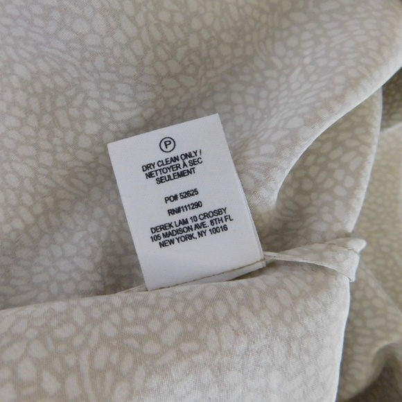 DEREK LAM 10 Crosby Silk Printed Layered Tank Top Abstract Geometric Size 4 - Picture 13 of 14